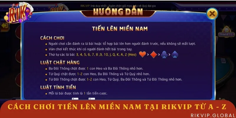 Cách chơi Tiến Lên Miền Nam tại Rikvip