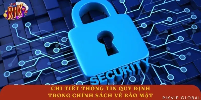 Một số hạng mục quan trọng trong chính sách về bảo mật